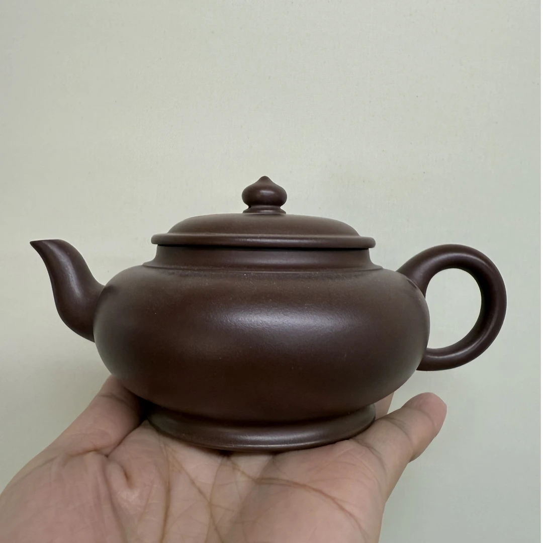 耕砂堂 谢楠 明月紫砂壶  紫泥 230CC