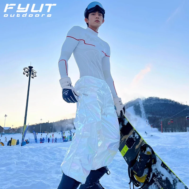 FYUT户外运动滑雪速干衣保暖排汗压缩功能打底衣男款徒步登山衣裤