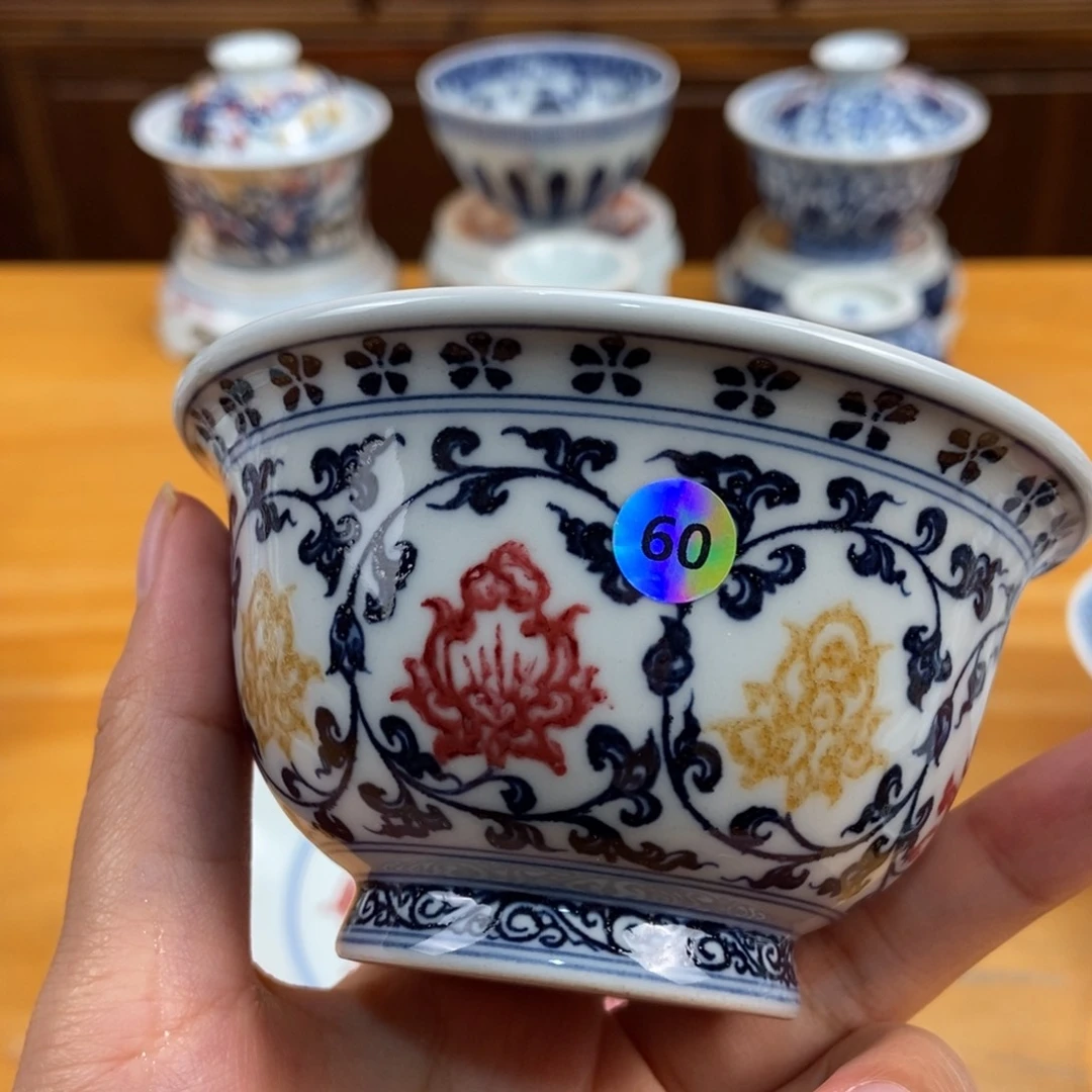 手绘现代茶具非古董