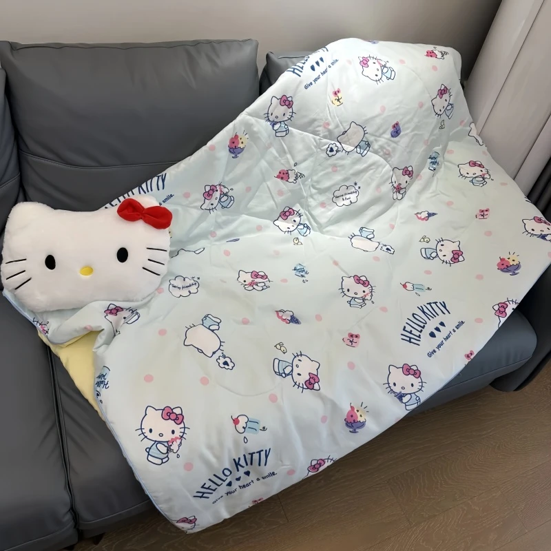 2025新款kitty空调被A类双层纱夏凉被可机洗宿舍空调被子夏被单人