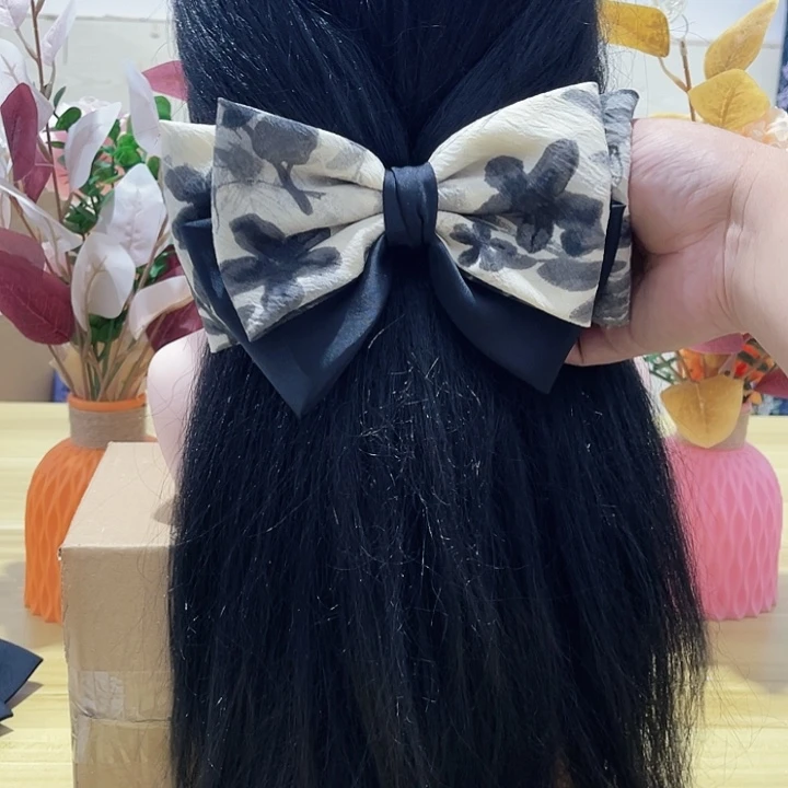 铁合金布艺蝴蝶结发夹