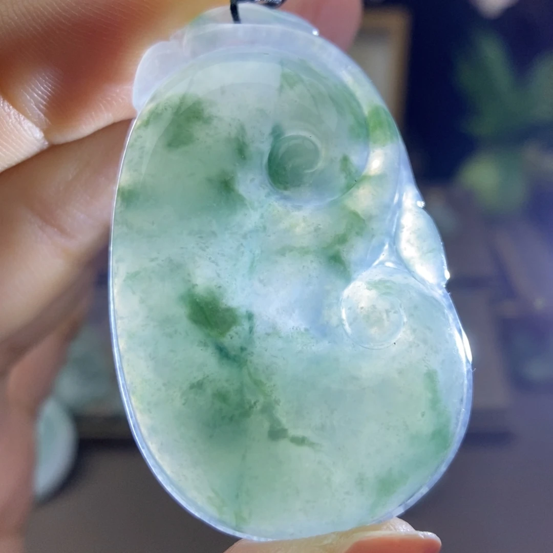 翡翠未镶嵌颈饰吊坠35