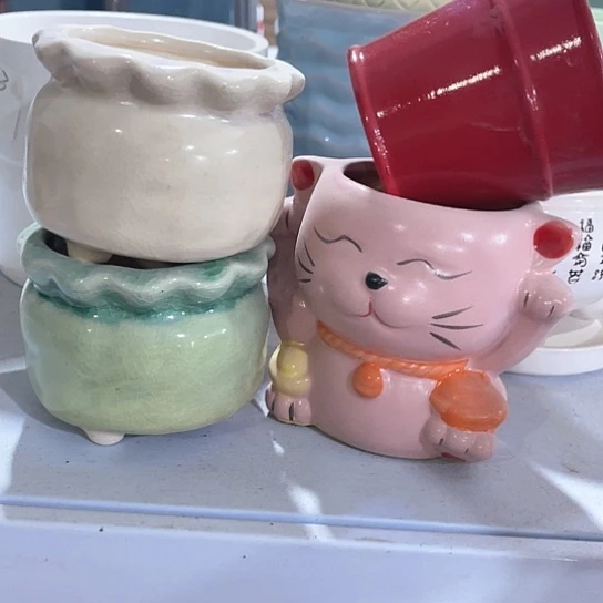 多肉绿植陶瓷花盆9.9包邮