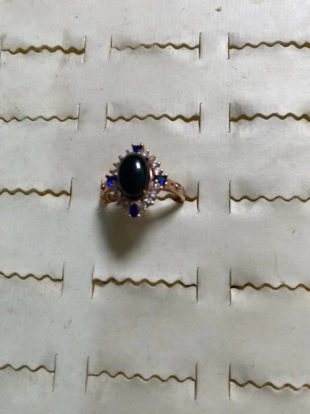 天然A货墨翠女戒