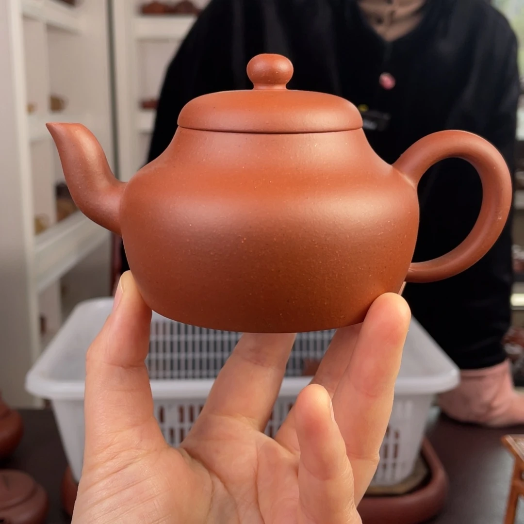 紫砂茶壶一代红皮龙君德220cc