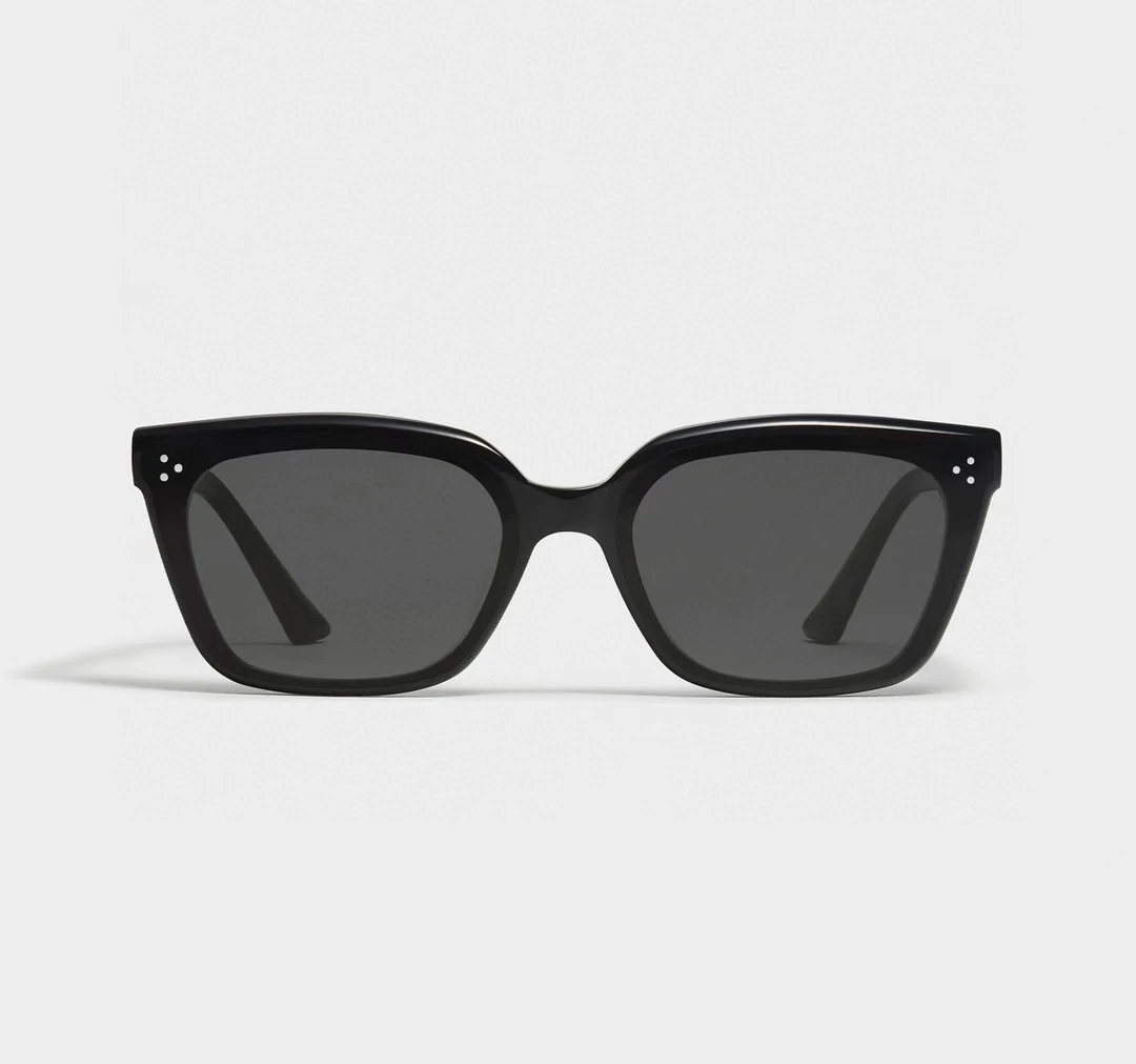 25轻奢高级板材韩版时尚百搭素颜镜网红防辐射复古黑色墨镜男女