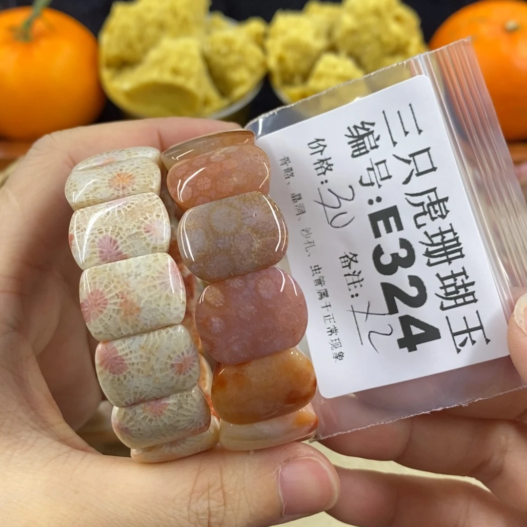 硅化珊瑚（珊瑚玉）1未镶嵌墨*