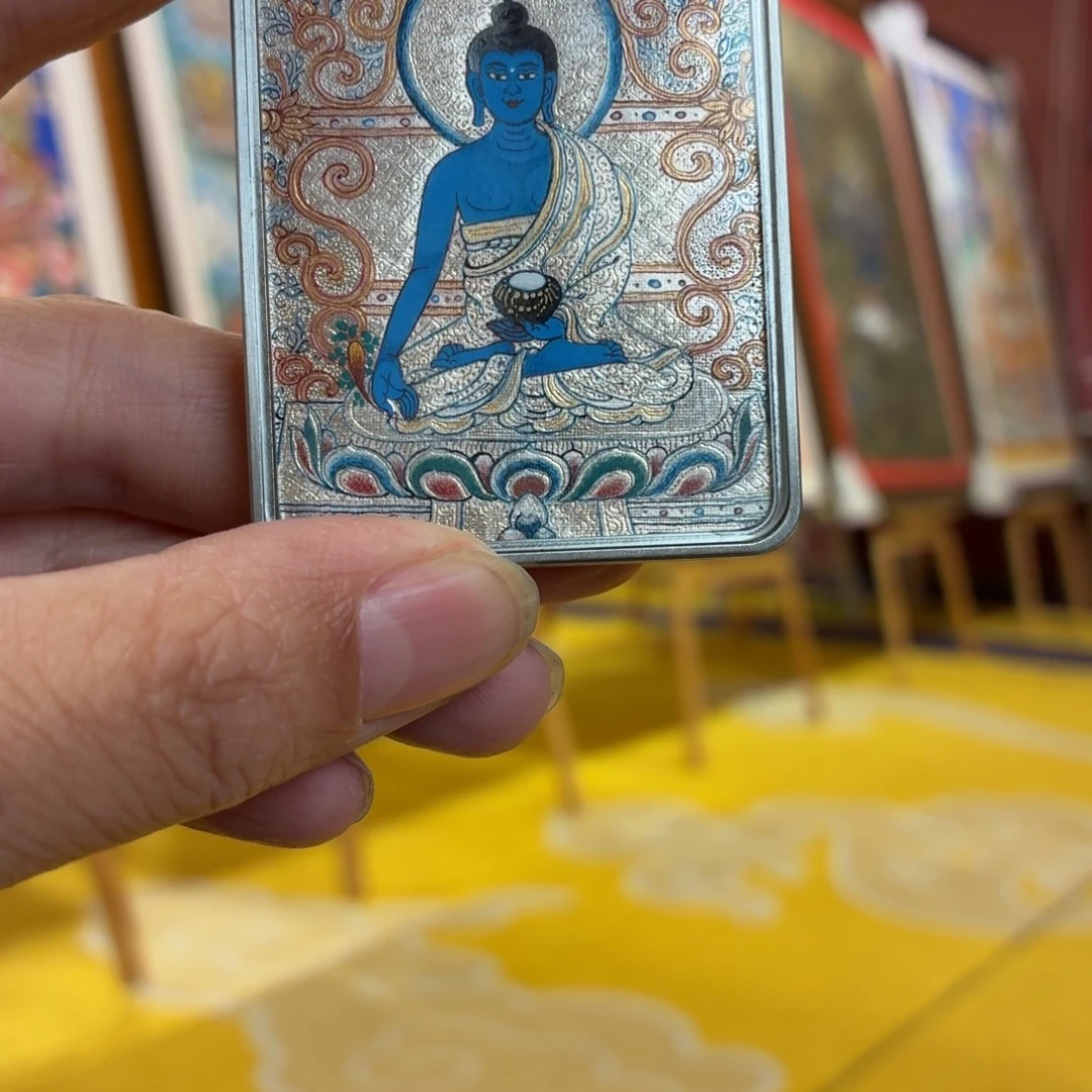 沙***土吊坠佩戴的银唐药师