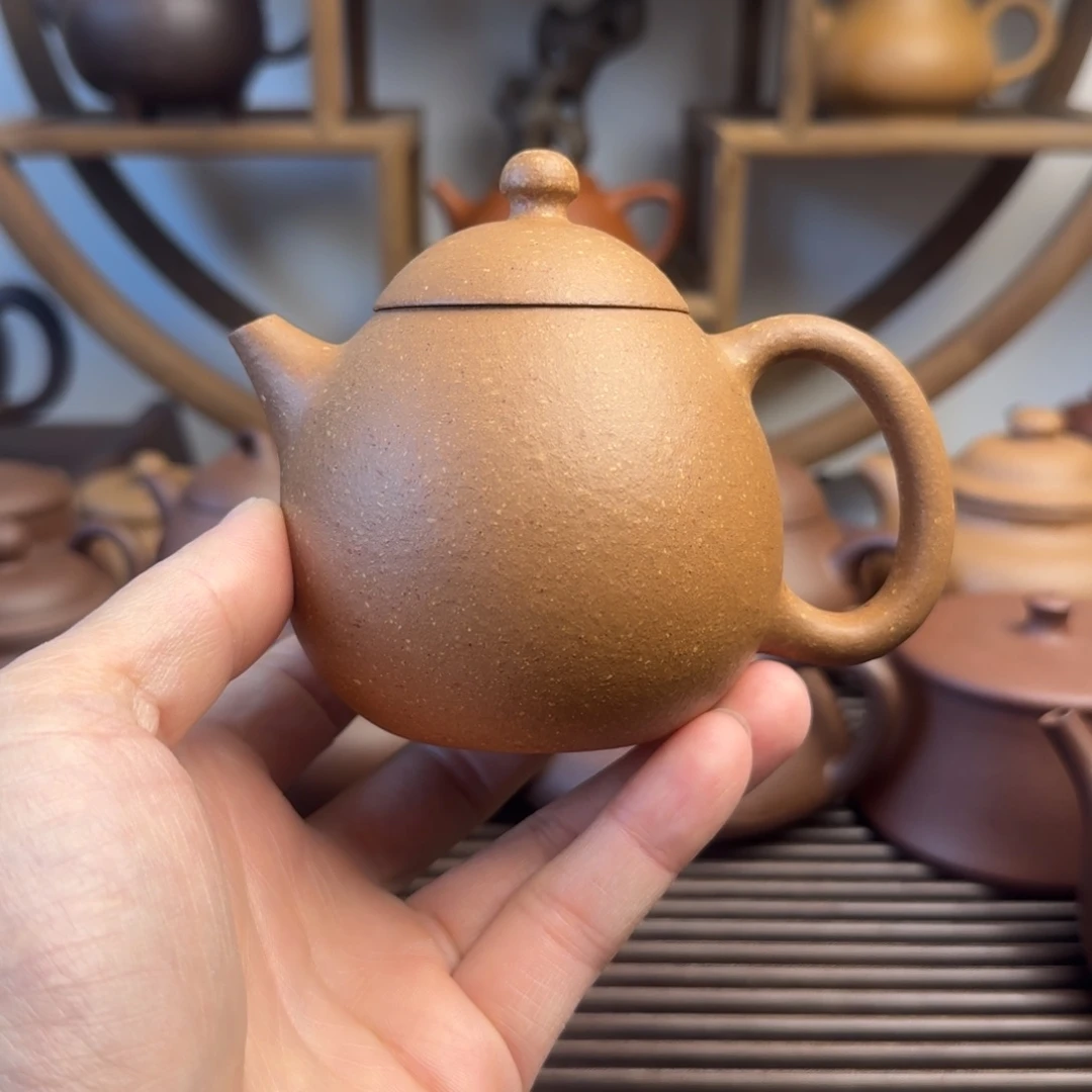 茶壶紫砂龙蛋200cc台西梨皮老段