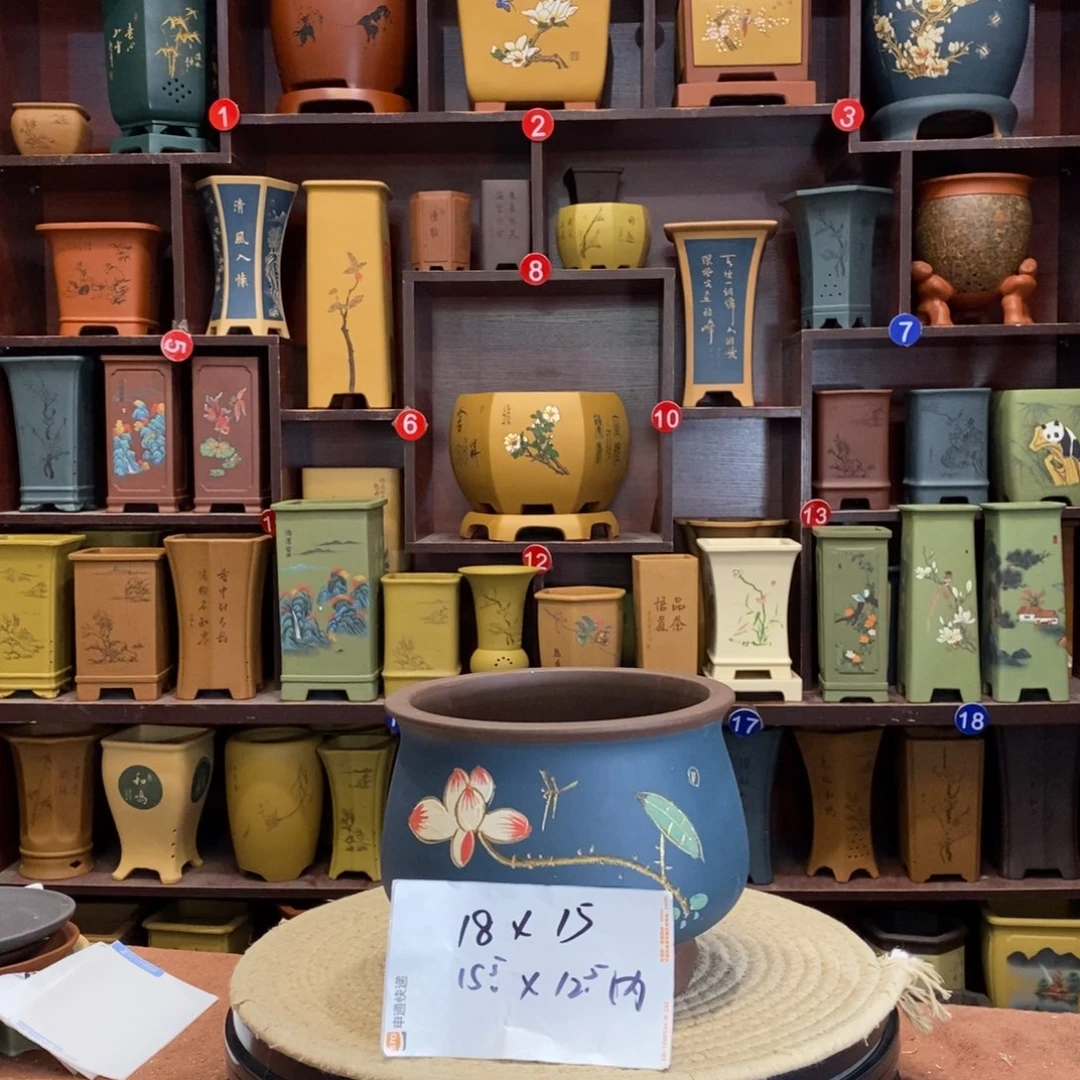 紫砂花盆紫砂花盆