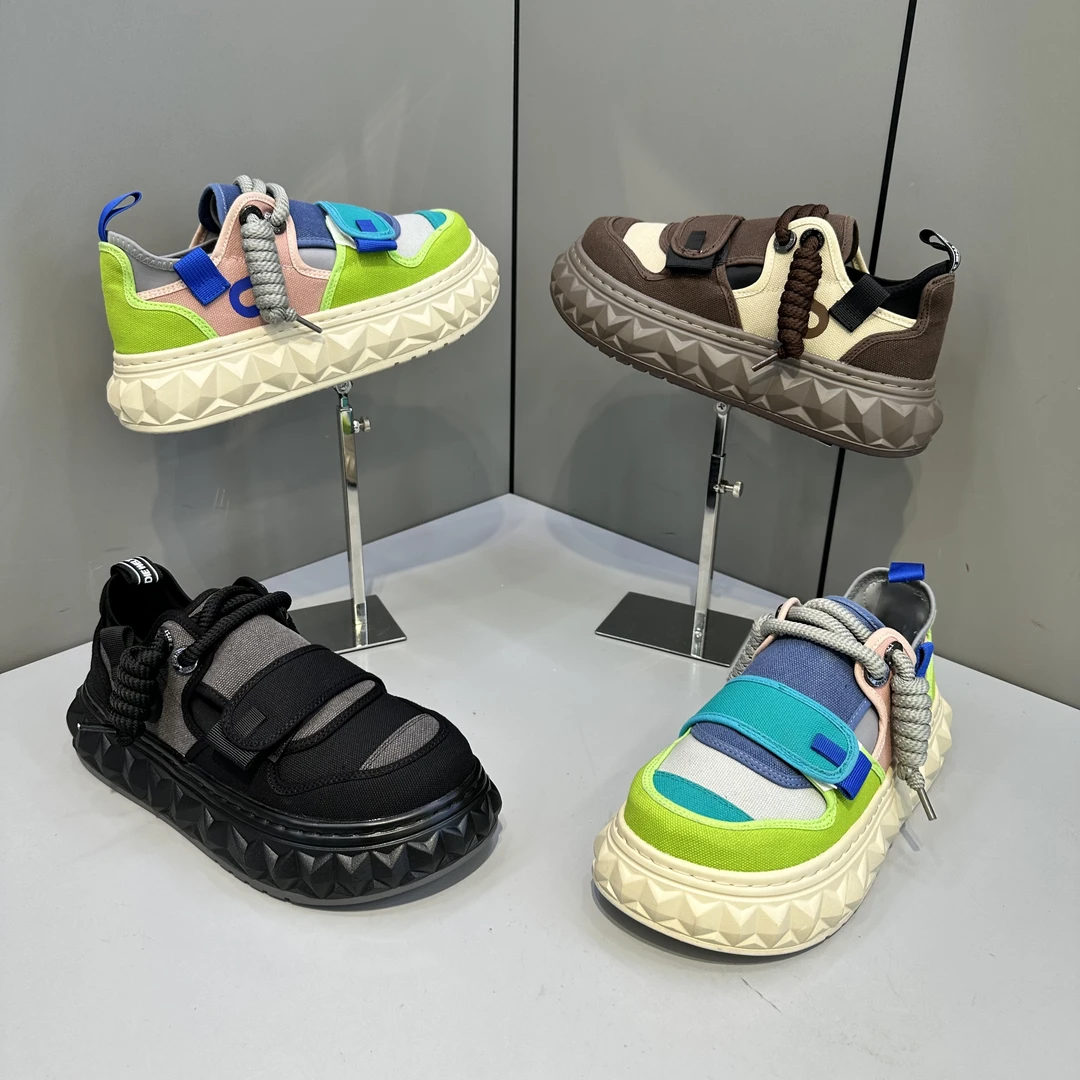 欧洲站潮牌男士新款百搭青春小众日常舒适软底潮流潮（皮鞋尺码）