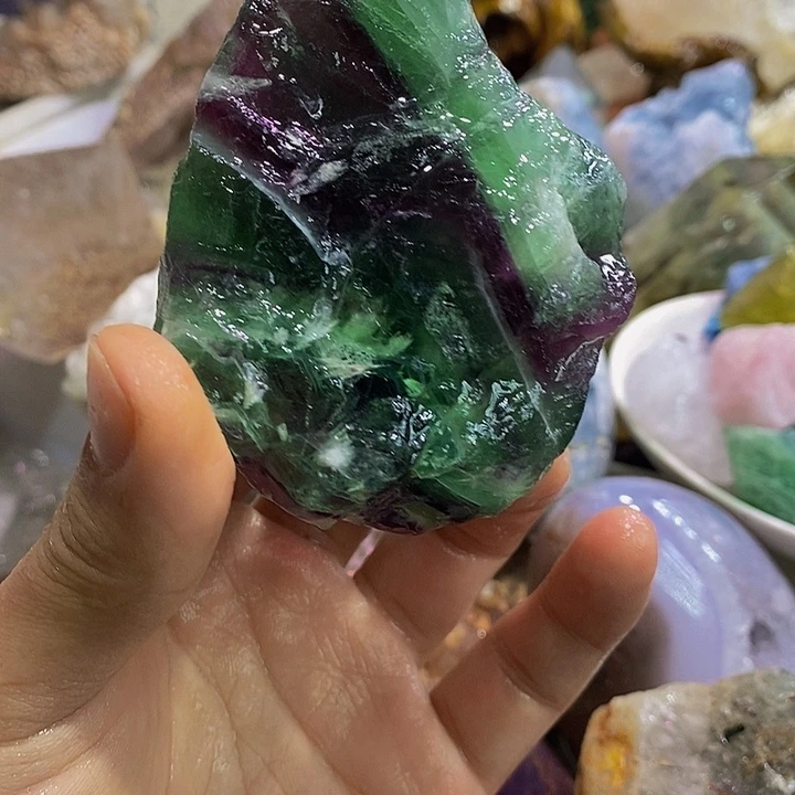 彩***心珠宝半成品未镶嵌水晶