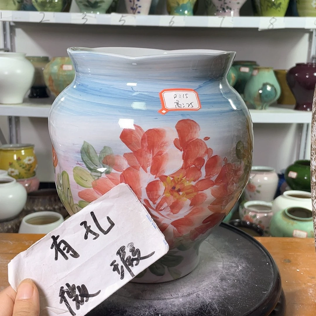 景德镇陶瓷花盆微瑕159