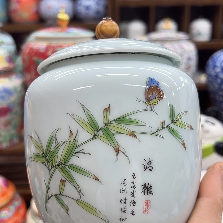 瓷片茶叶罐茶叶罐@@