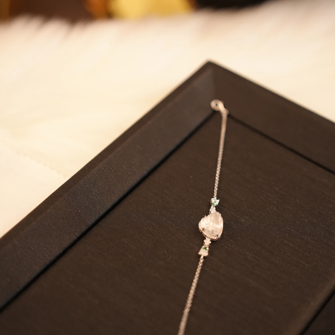 石英质玉佛公手链2710珠宝小众百搭时尚古风简约