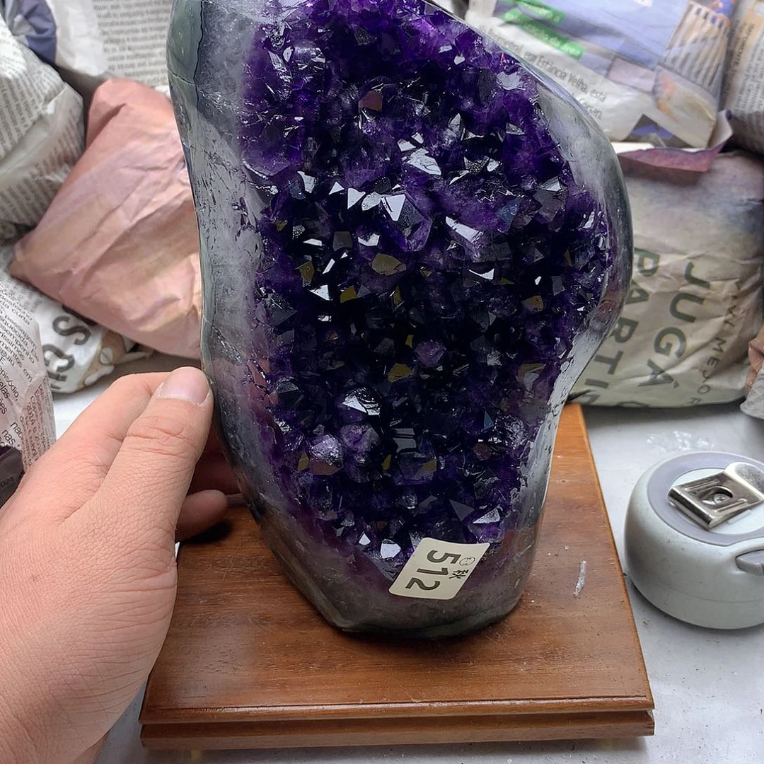 紫晶大型摆件（非配饰）未镶嵌d****j