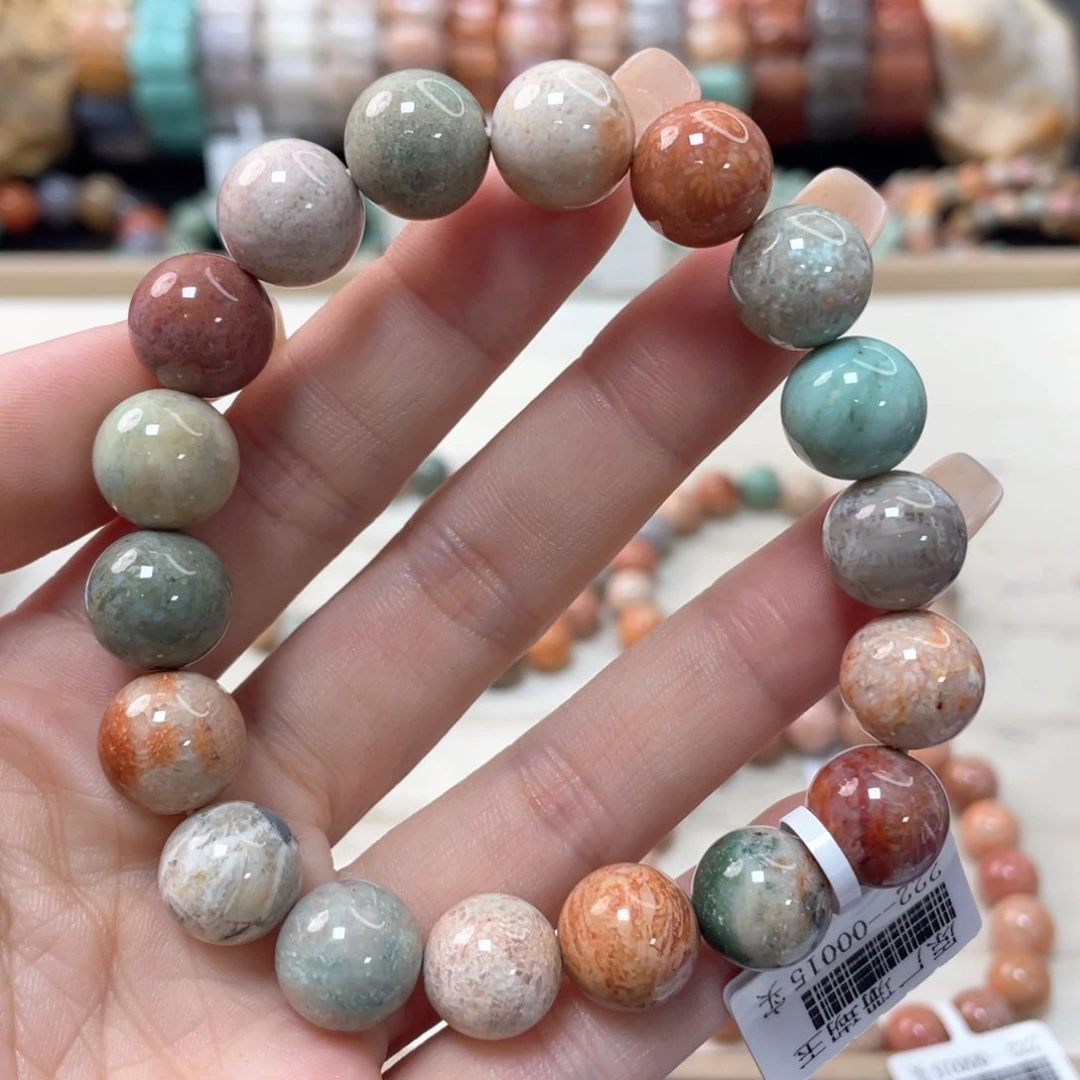 硅化珊瑚（珊瑚玉）手链未镶嵌娜*193