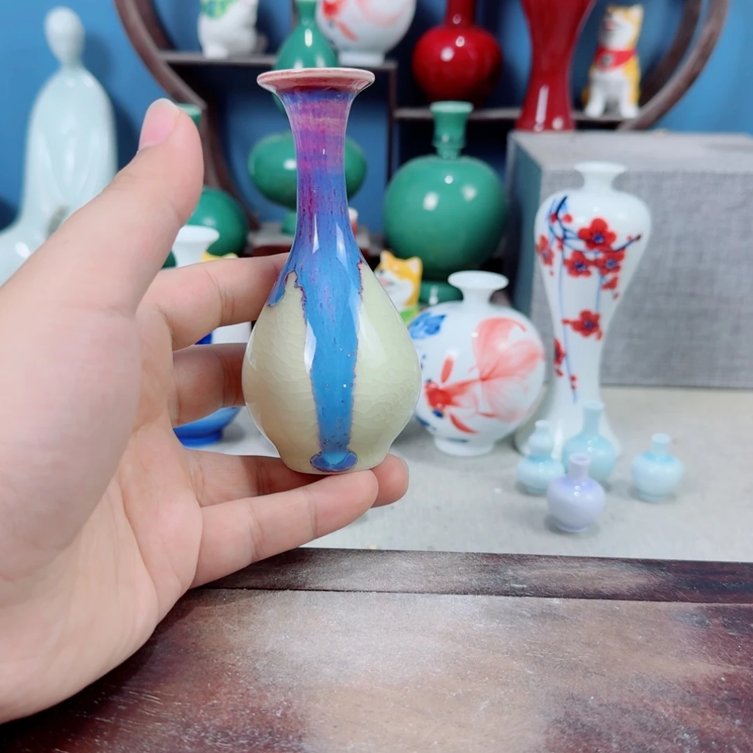 陶瓷手工小花器摆件