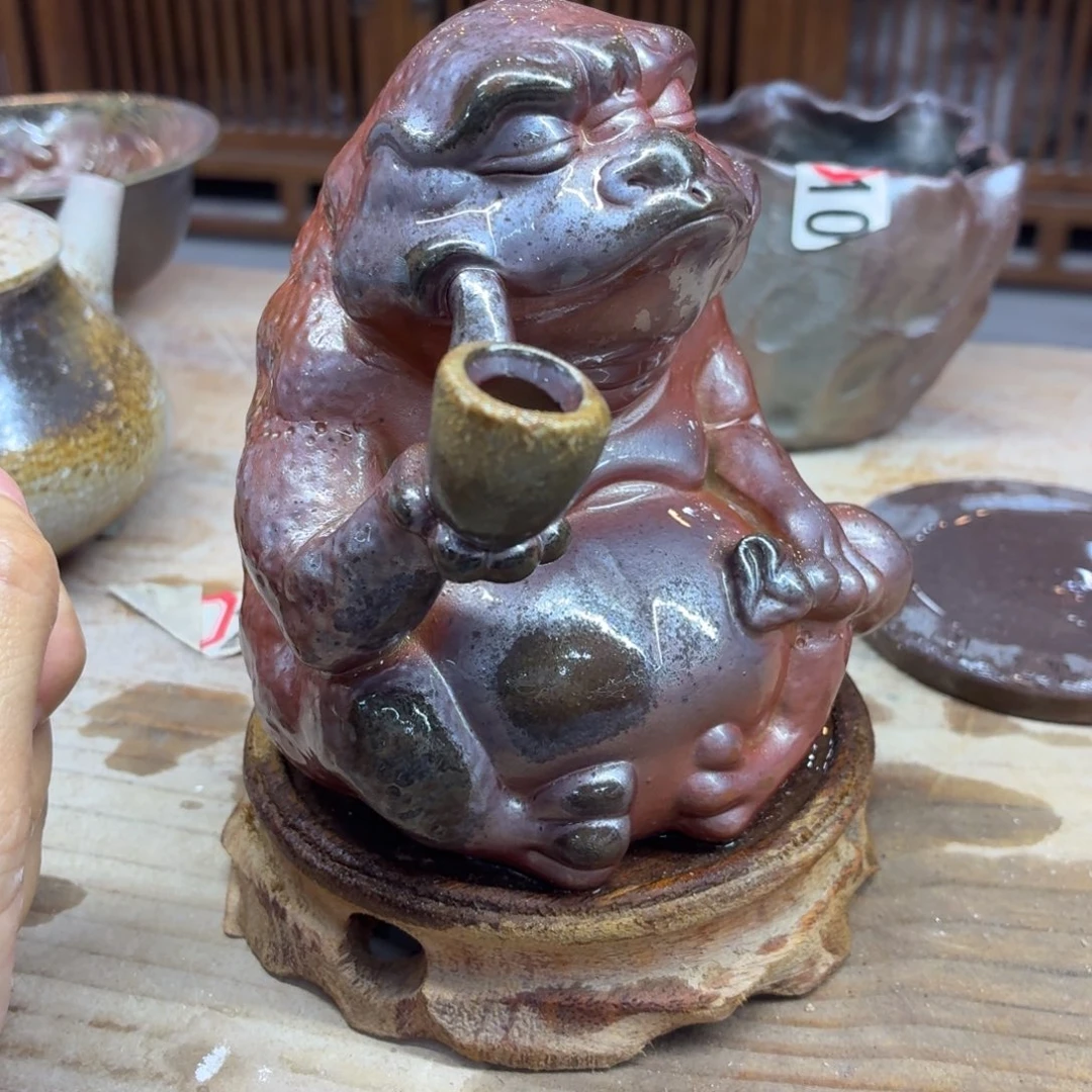 今***缘陶园柴烧精品高货354泥纹