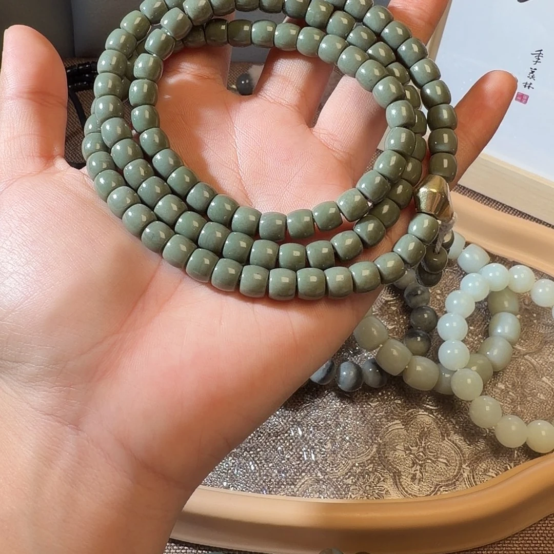 和田玉未镶嵌手链