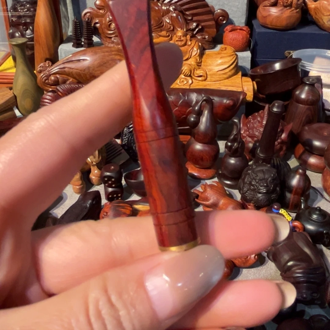 微凹黄檀（南美大红酸枝）烟嘴