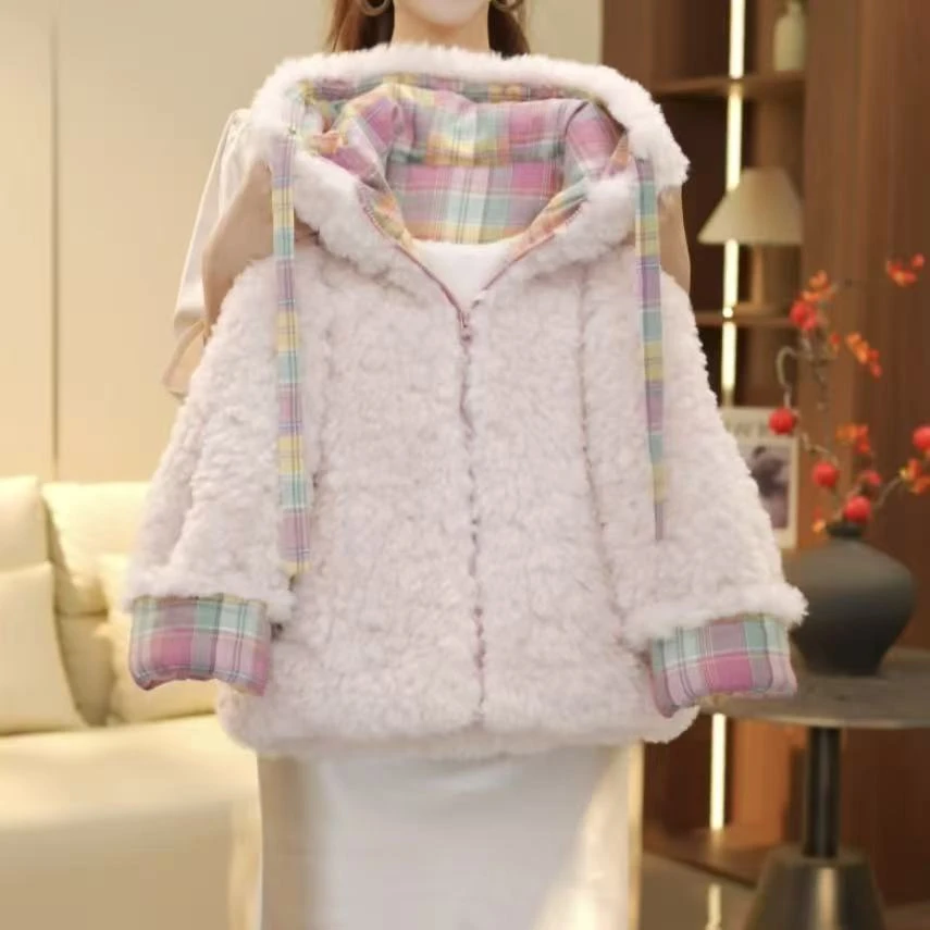 boboe/波波鹅女童冬季新款时尚百搭加绒加厚棉服外套--Y6058