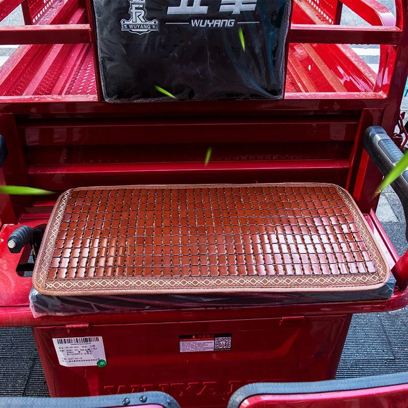 电动车凉席坐垫夏季三轮车竹垫拉货电瓶车座垫通用汽车凉垫防滑