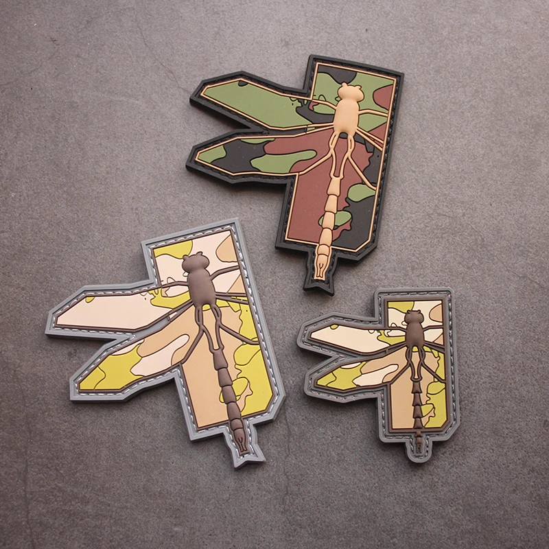 户外迷彩MC色蜻蜓魔术章PVC臂章士气章复刻海狸背包贴徽章胶章