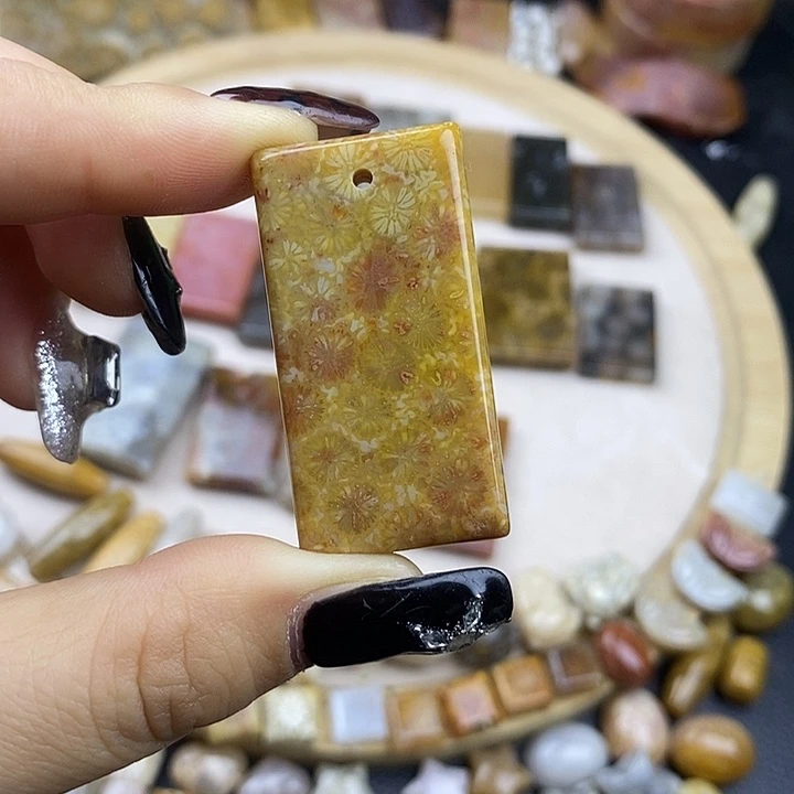 硅化玉未镶嵌颈饰20