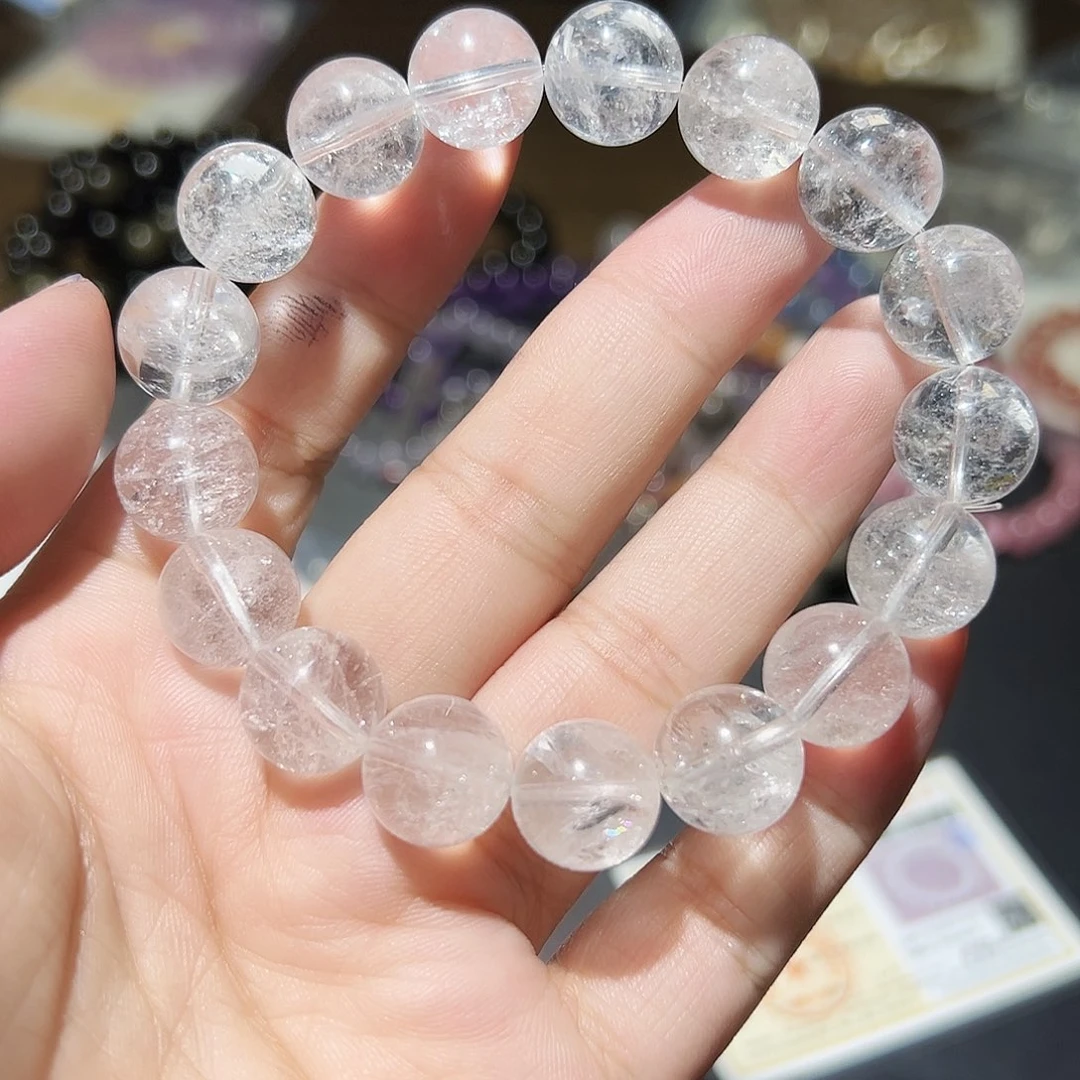 水晶手链未镶嵌暴风雪喜马拉雅13毫米85号