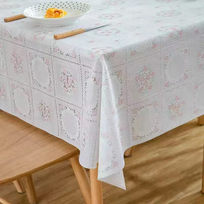 【140*80】pvc防水防烫防油免洗长方形茶几垫台布家用桌布茶几布