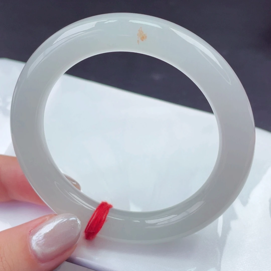 翡翠未镶嵌手镯54圆条