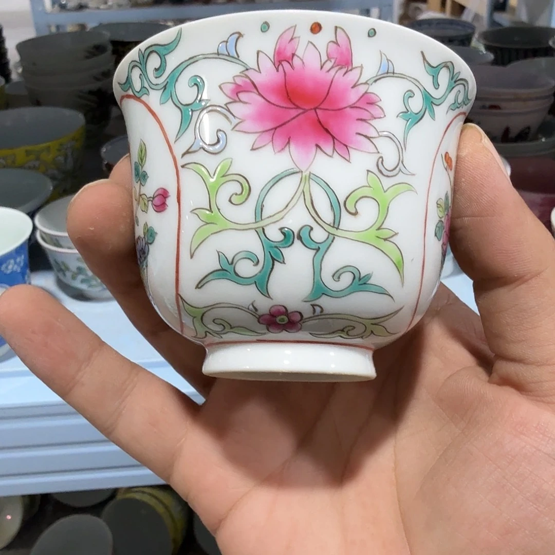 瓷片摆件手绘瓷器全部处理