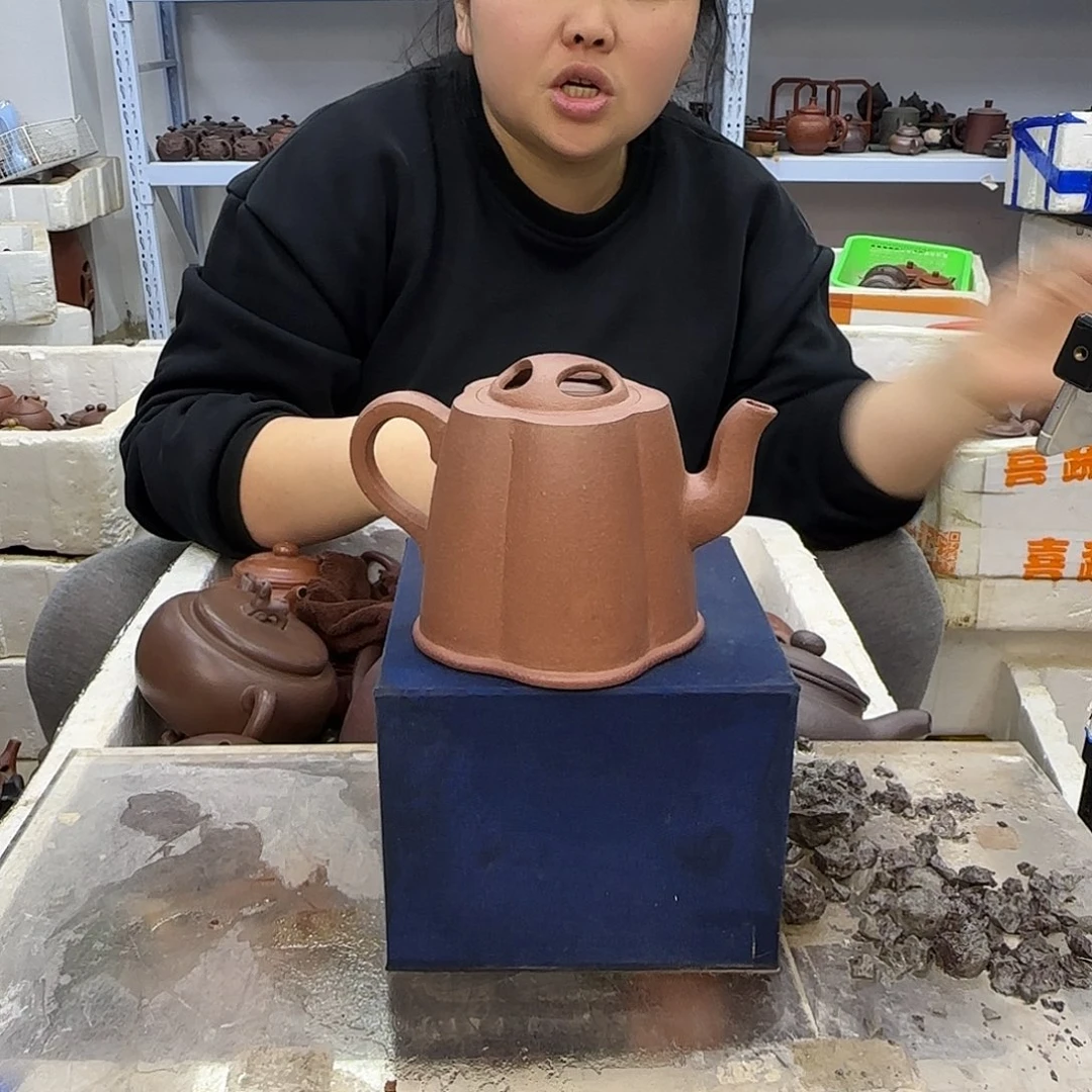 茶壶紫砂宜兴紫砂壶瑕疵处理