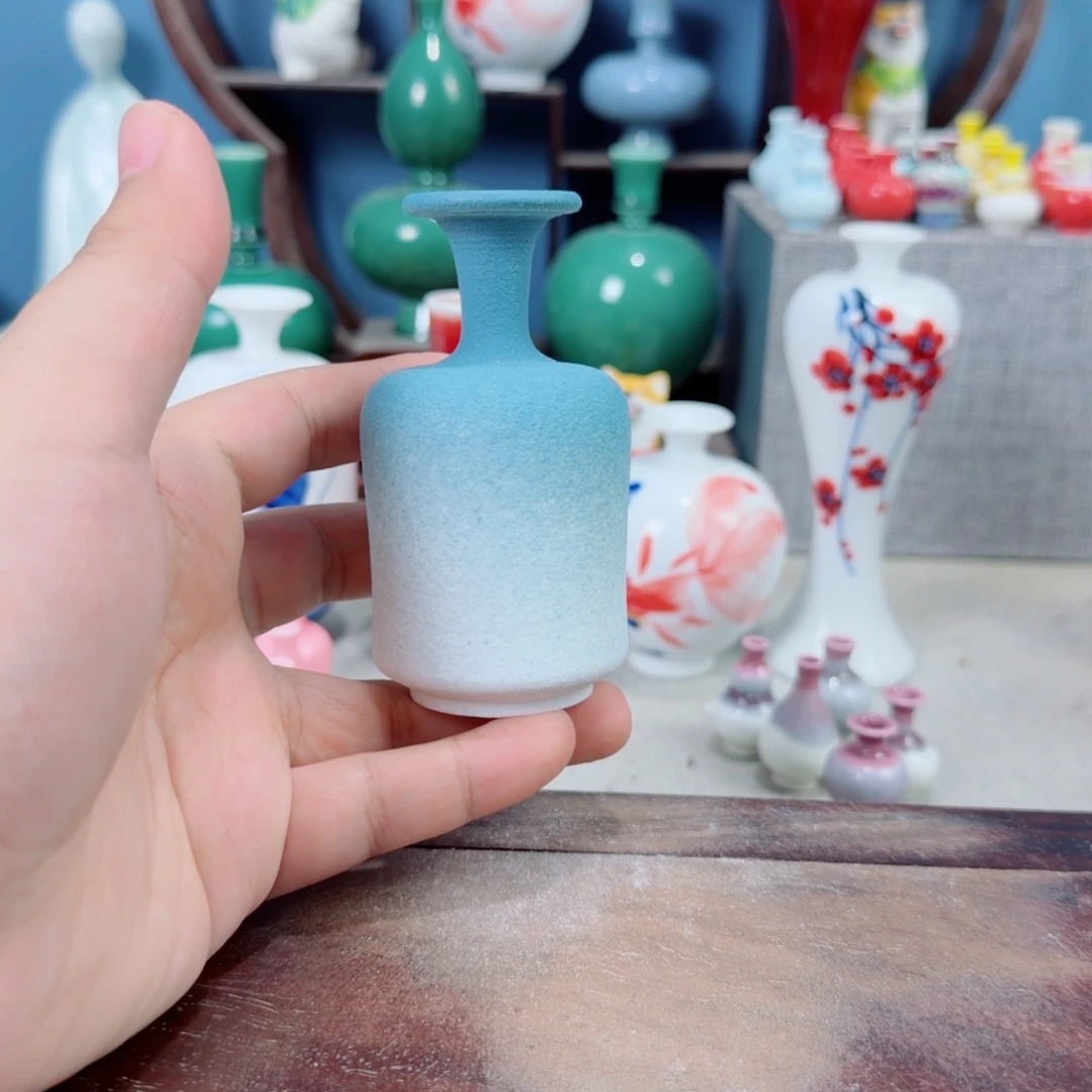 陶瓷手工小花器摆件