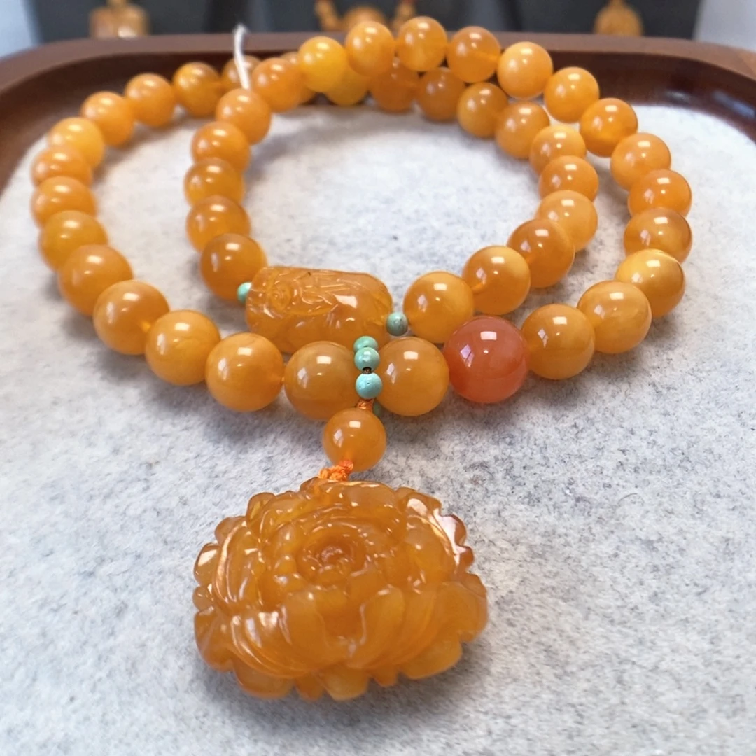 蜜蜡未镶嵌手串蜜蜡