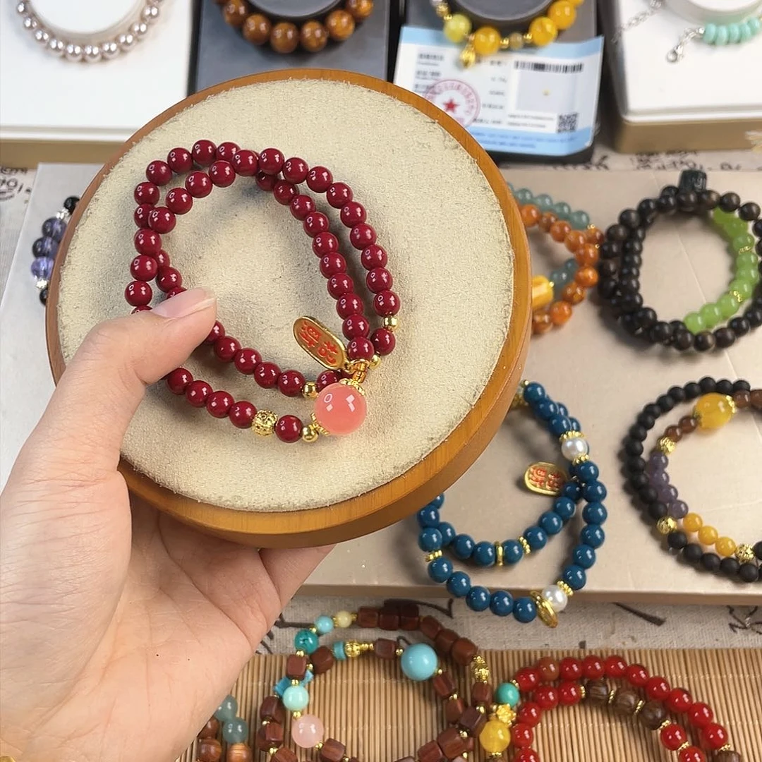 针钠钙石手饰银S925镀金镶嵌