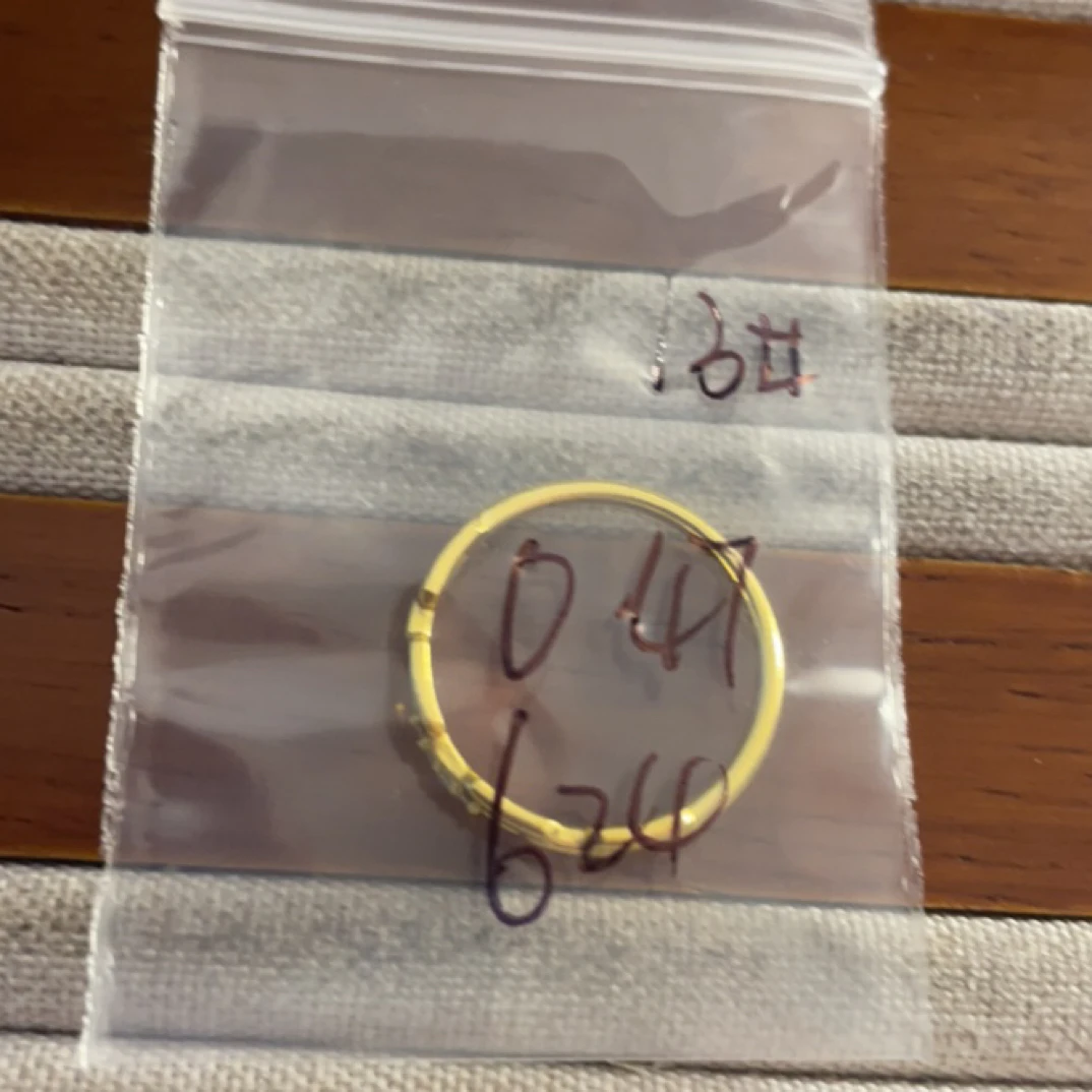 克重0.47 13号 链条6D戒指 足金999