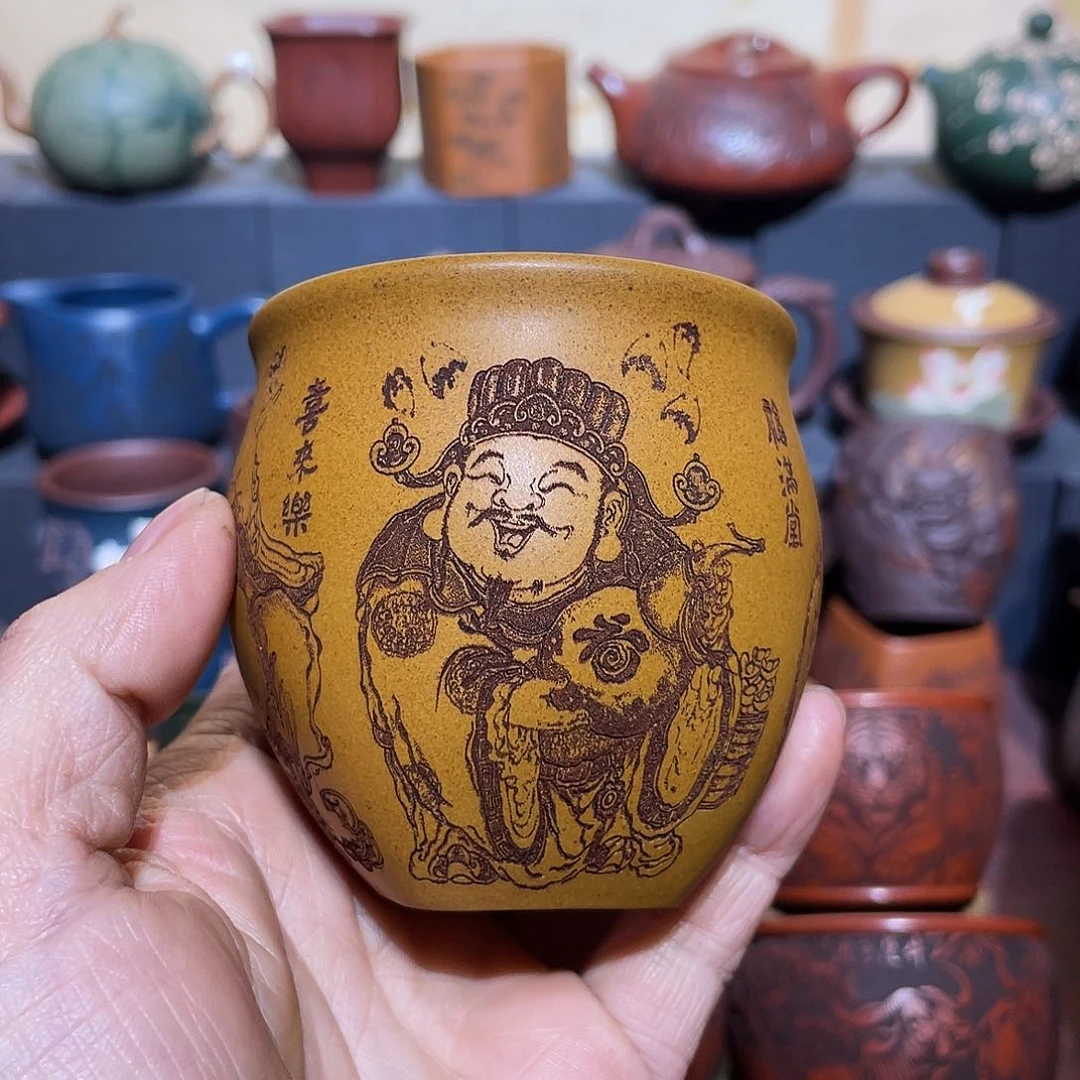 原矿紫砂手工主人杯