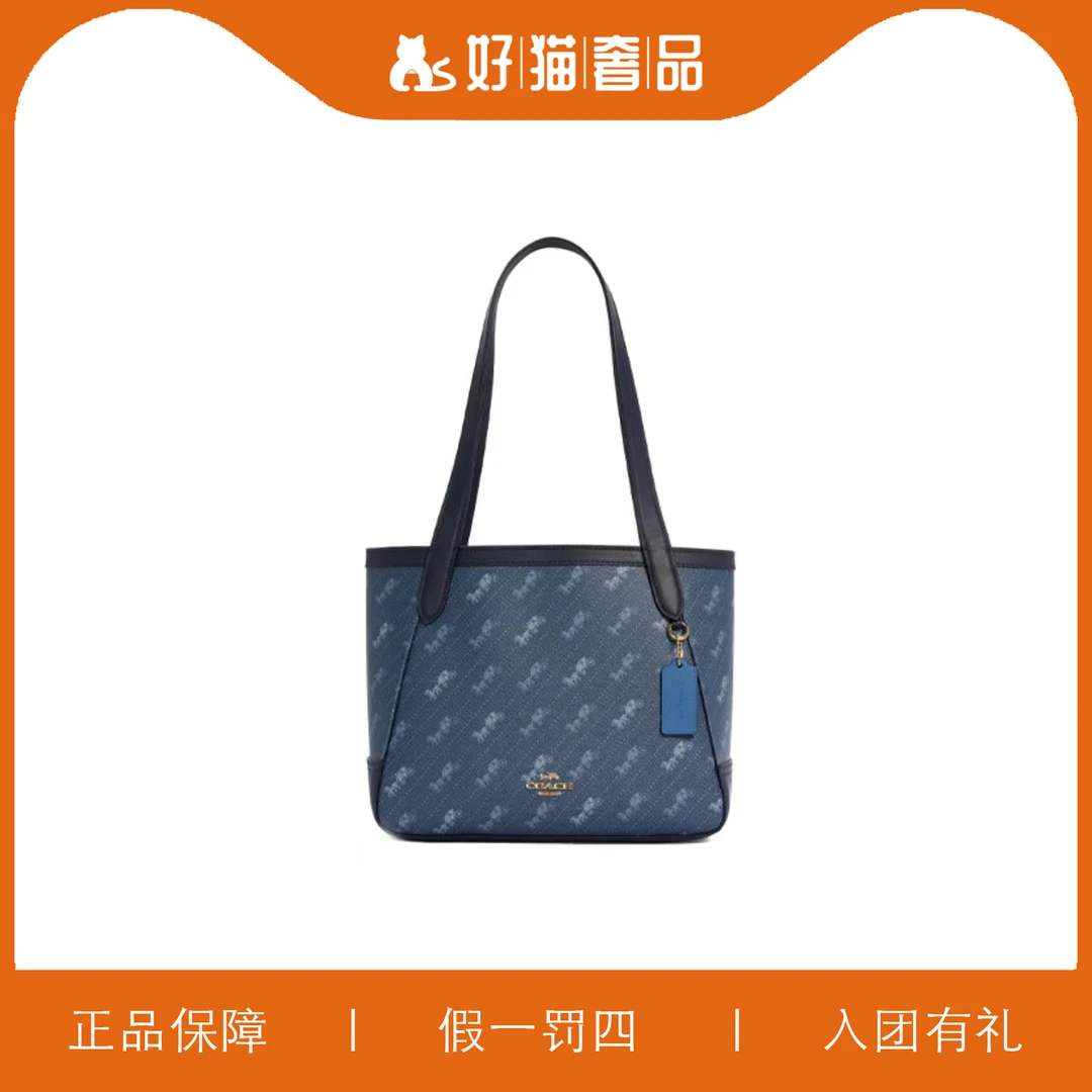 95新 COACH/蔻驰 蔻驰马拉车托特包/F0584/27X23X11