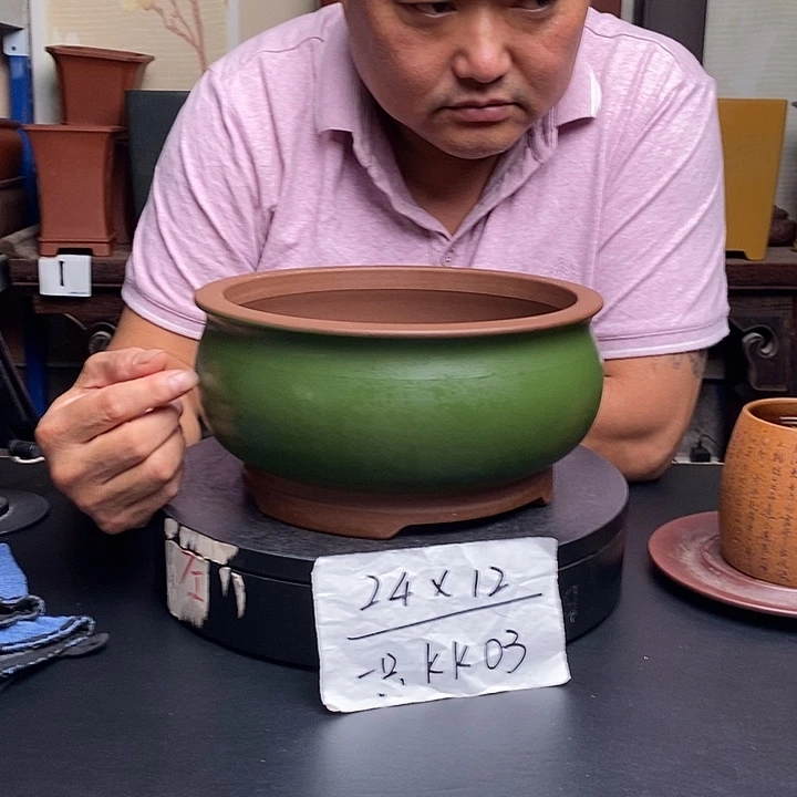 紫砂花盆货号一只KK003