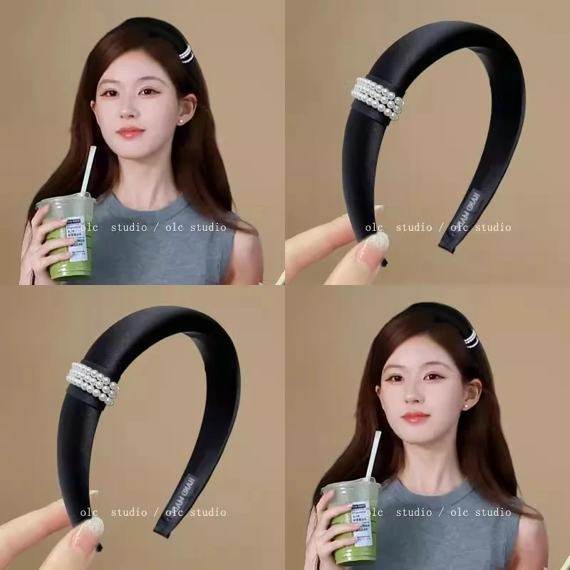 露丝同款！黑色发箍2025新款高级感洋气时尚轻奢头箍头饰少女配饰