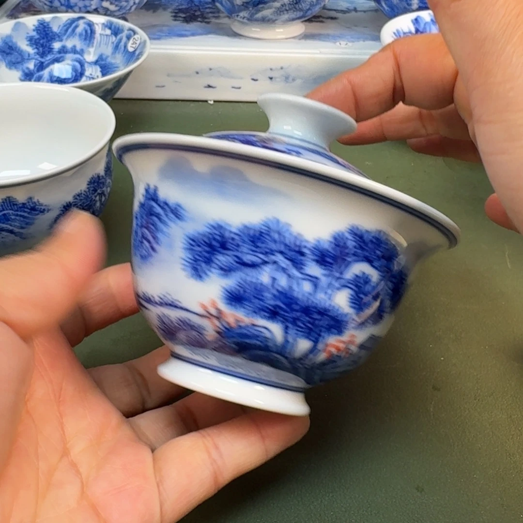 陶景德镇纯手绘茶具圆圆206