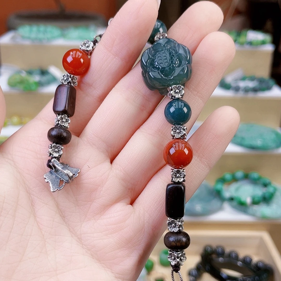 洁***】翡翠未镶嵌手链手链