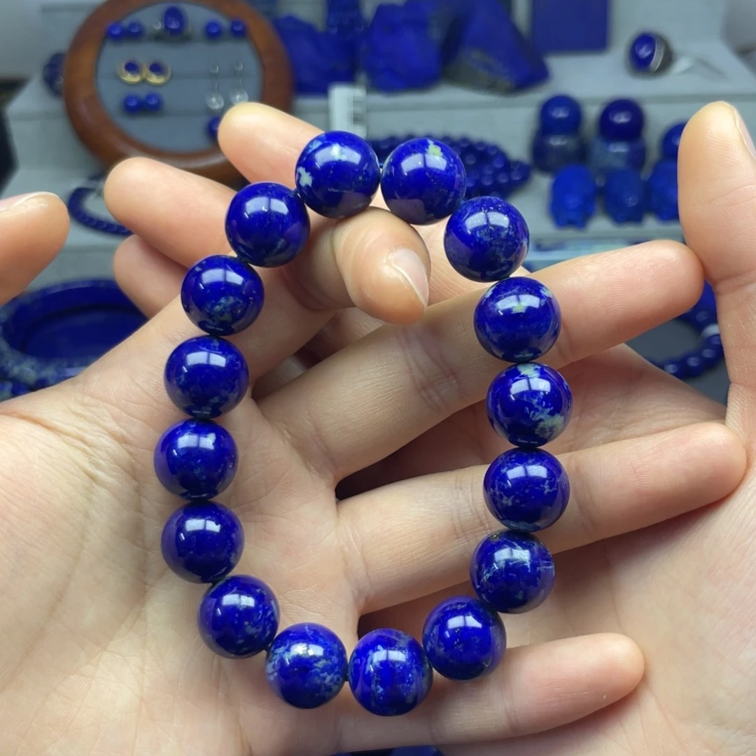 知***乐青金石未镶嵌手串14+