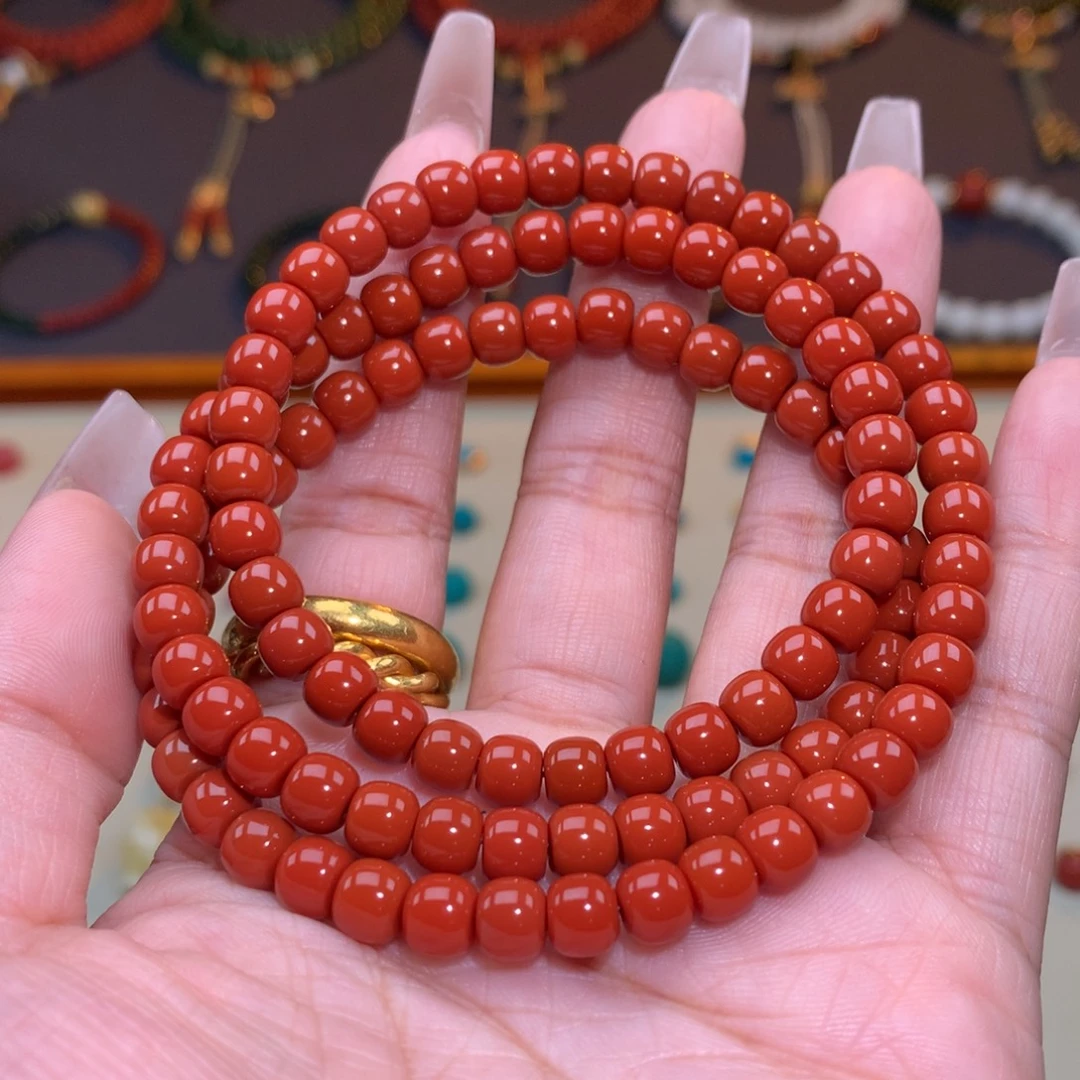 南红玛瑙未镶嵌颈饰