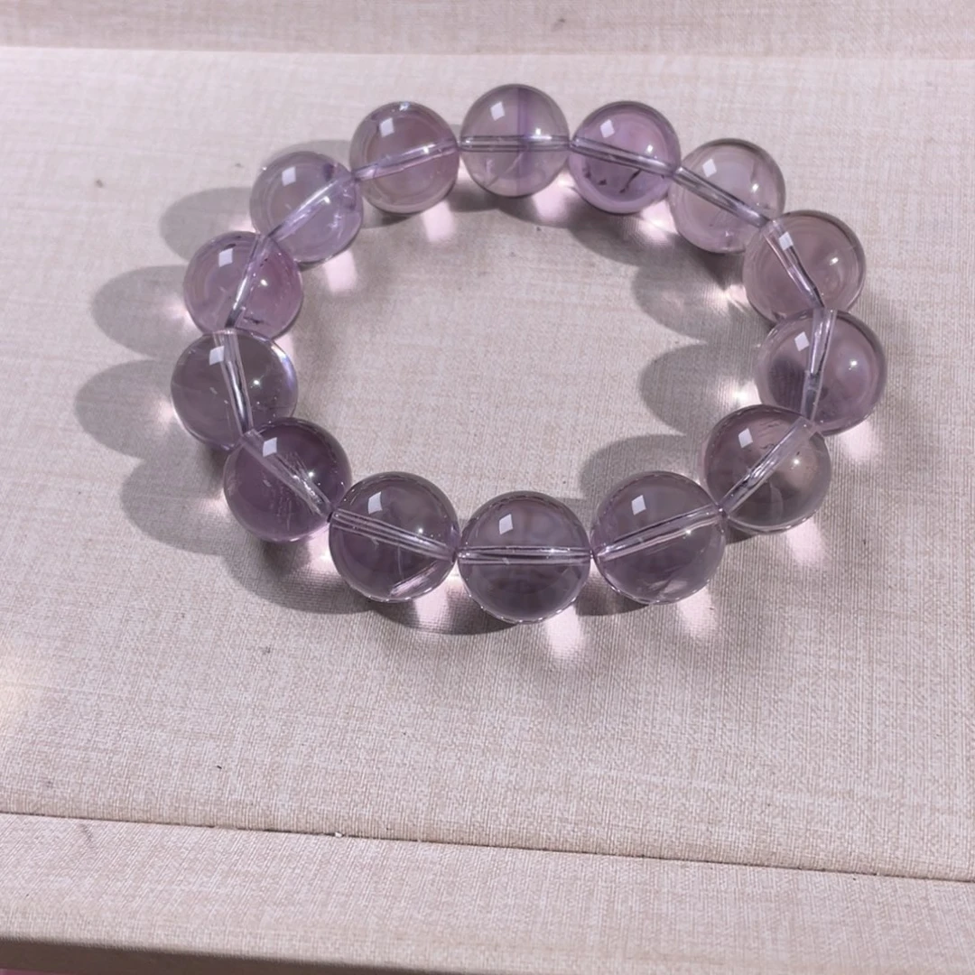 手链未镶嵌紫晶紫水晶手串卡15mm
