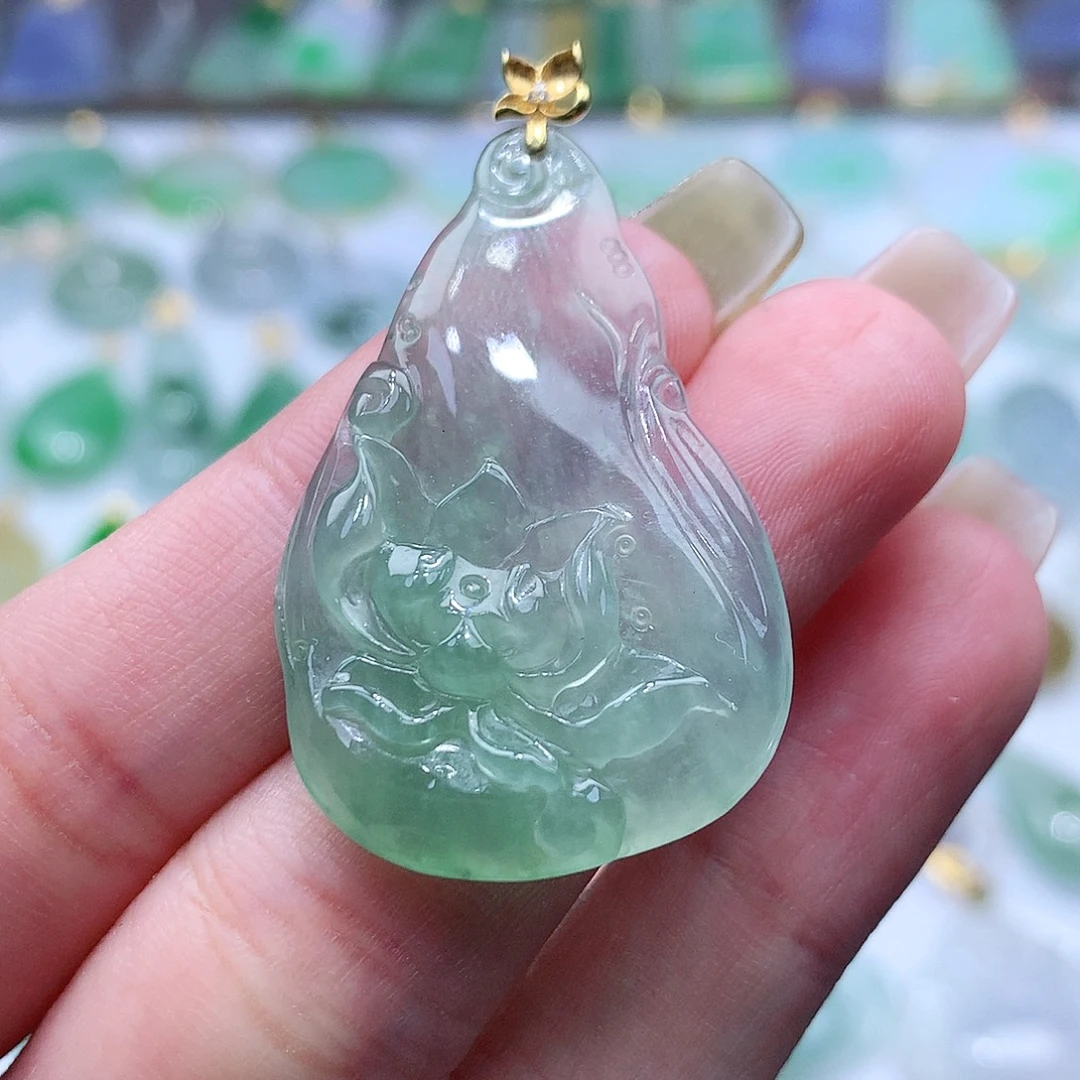 翡翠未镶嵌颈饰翡翠