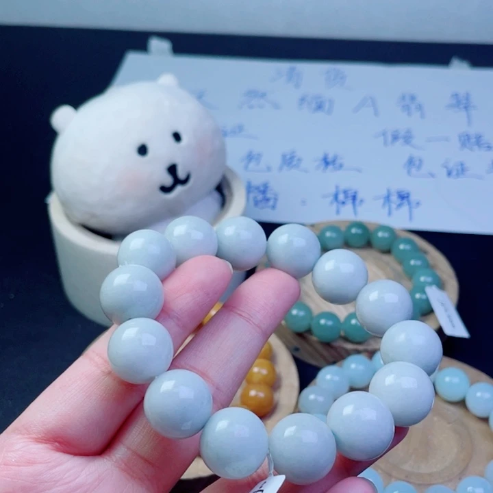 未镶嵌定制翡翠珠串