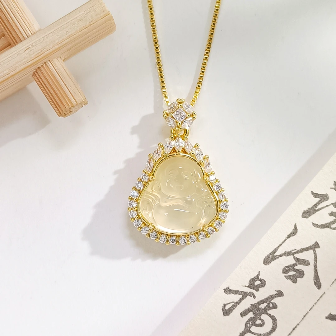 铜合金项链 WHLM-008565【禅心坠链】项链气质百搭时尚精致轻奢